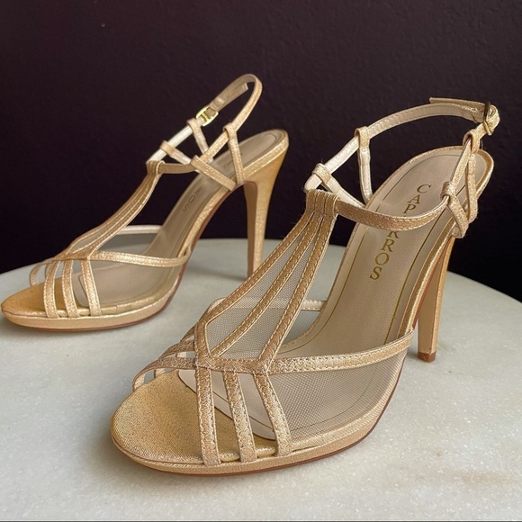 Caparros Lucky Peach Glitz Heels Size 8.5 - Picture 7 of 9